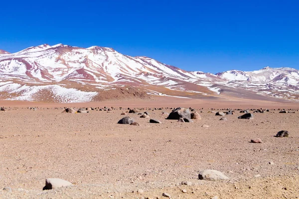 Boliviaanse Landschap Salvador Dali Woestijn Uitzicht Het Mooie Bolivia Rechtenvrije Stockafbeeldingen
