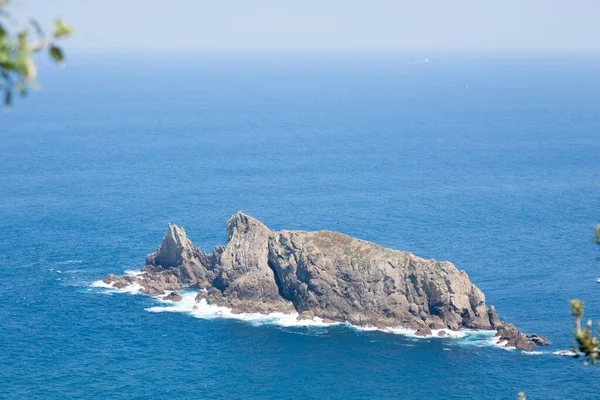 Vista Del Golfo Vizcaya Desde Cabo Villano España Paisaje Oceánico — Foto de Stock