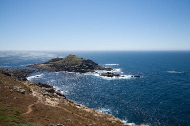 Cape Tourinan kıyı şeridi, Galiçya, İspanya. İspanyol Panoraması