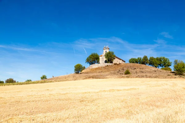 Isolated Church Castile Leon Countryside Spain Spanish Landscape — Stock Photo, Image
