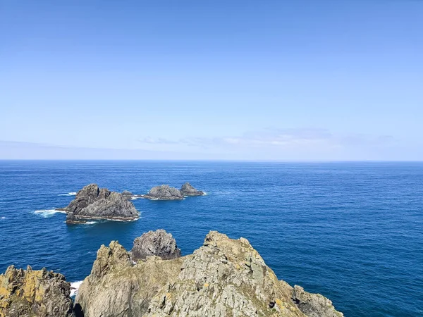 Capo Ortegal Mare Stack Paesaggio Galizia Spagna Panorama Della Costa — Foto Stock