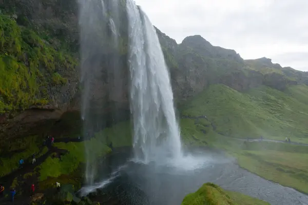 Сельялофен Выпадает Виде Летнего Сезона Исландия Исландский Ландшафт — стоковое фото