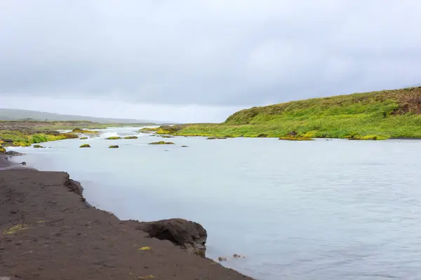 Godafoss Valt Het Zomerseizoen Uitzicht Ijsland Ijslands Landschap — Stockfoto