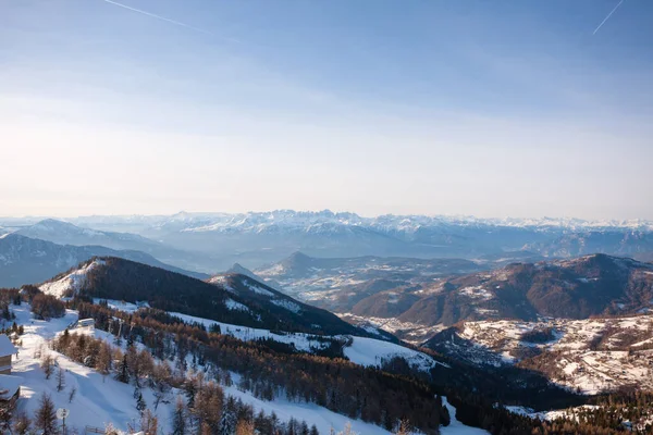 Vista Dalla Cima Del Monte Panarotta Trentino Alto Adige Italia — Foto Stock