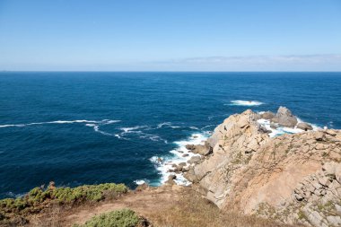 Bares kıyı şeridi, Galiçya, İspanya. İspanya 'nın en kuzey noktası