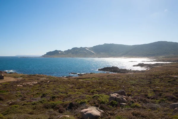 Galiçya Kıyı Şeridi Yaz Manzarası Spanya Spanyol Sahili Manzarası — Stok fotoğraf