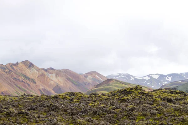 Landmannalaugar Landskap Fjallabak Naturreservat Island Färgade Berg — Stockfoto