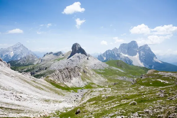 Dolomites range landscape. Pelmo mount view. Italian dolomites