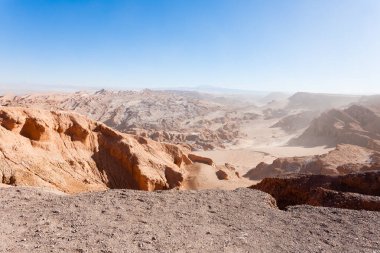 Ay Vadisi manzarası, Şili. Şili panoraması. Valle de la Luna