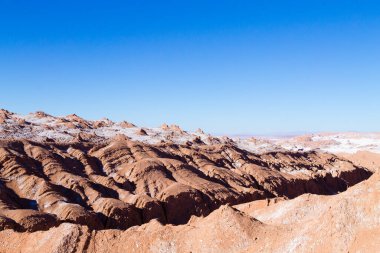 Ay Vadisi manzarası, Şili. Şili panoraması. Valle de la Luna