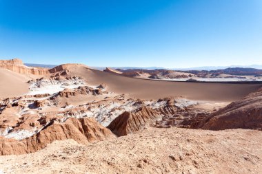 Ay Vadisi manzarası, Şili. Şili panoraması. Valle de la Luna