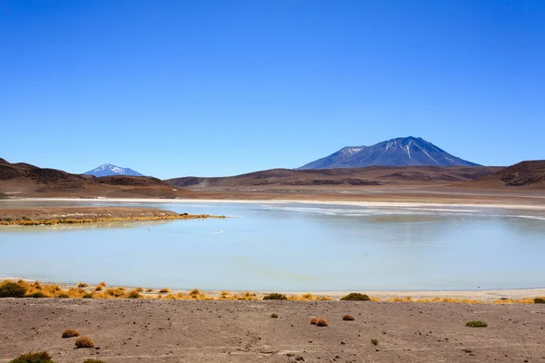 Laguna Honda Landschap Bolivia Prachtig Boliviaans Panorama Blauwe Waterlagune — Stockfoto