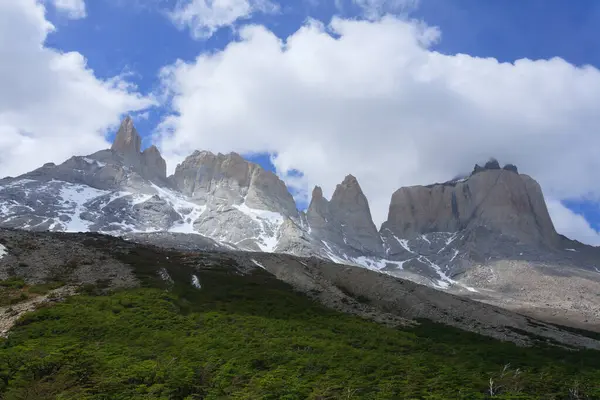 Paisagem Vale Francês Miradouro Britânico Parque Nacional Torres Del Paine — Fotografia de Stock