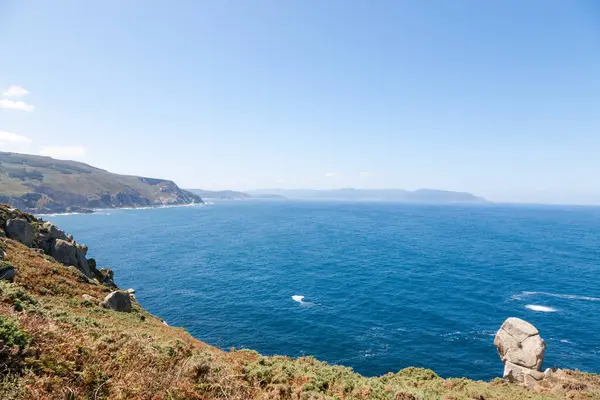 Bares kıyı şeridi, Galiçya, İspanya. İspanya 'nın en kuzey noktası