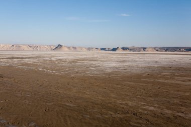 Karyn Zharik depresyonu, Mangystau bölgesi, Ustyurt doğal rezervi, Kazakistan manzarası