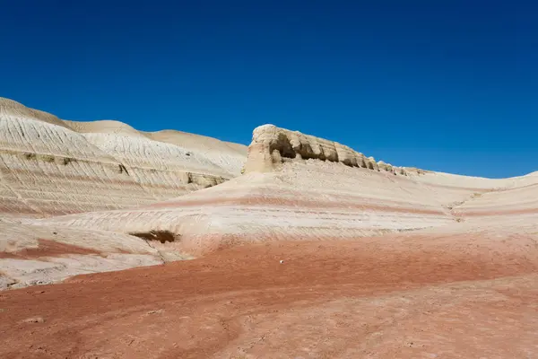 stock image Mangystau desert landmark, Kyzylkup plateau, Kazakhstan. Central asia landscape