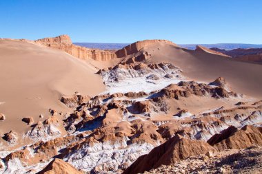 Ay Vadisi manzarası, Şili. Şili panoraması. Valle de la Luna