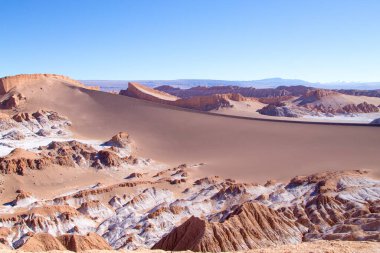 Ay Vadisi manzarası, Şili. Şili panoraması. Valle de la Luna
