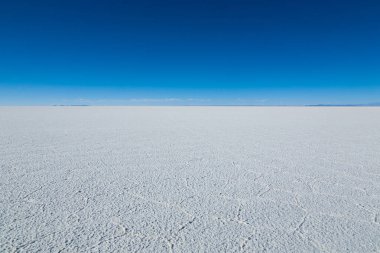 Salar de Uyuni, Bolivya. Dünyadaki en büyük tuz düzlüğü. Bolivya manzarası