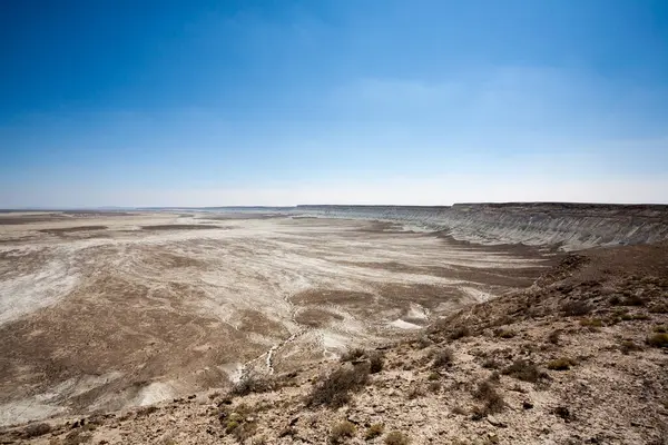 Stock image Mangystau desertic landscape, Kazakhstan desolate panorama. Central asia landmark