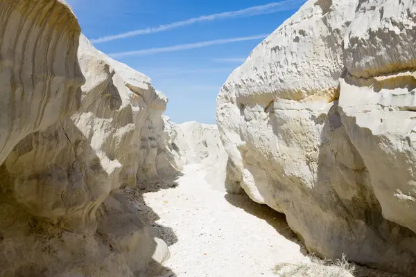 stock image Jylshy canyon view, Mangystau region, Kazakhstan. Central asia travel