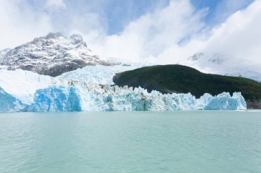 Arjantin Gölü 'nden Spegazzini Buzulu manzarası, Patagonya manzarası, Arjantin. Lago Argentino