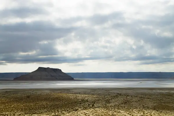 stock image Karyn Zharik depression, Mangystau region, Ustyurt natural reserve, Kazakhstan landscape