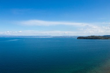 Piran kıyı şeridi yaz mevsimi manzarası, Slovenya