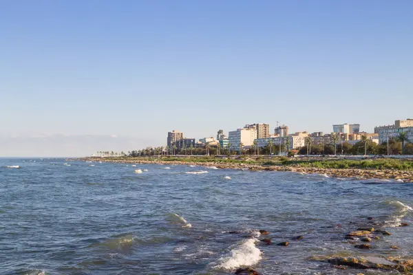 stock image Aktau city shoreline view, Mangystau region, Kazakhstan