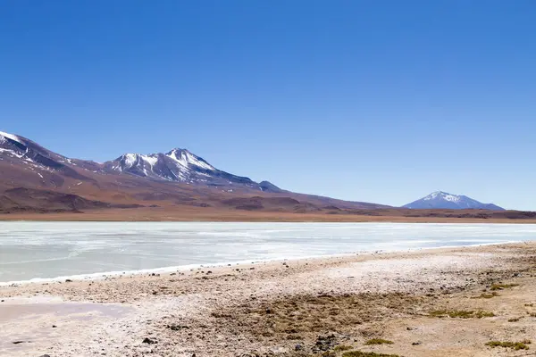 stock image Laguna Hedionda landscape,Bolivia. Beautiful bolivian panorama. Blue water lagoon