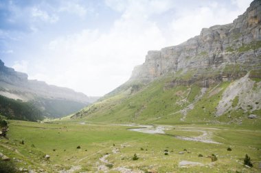 Ordesa valley view. Ordesa and Monte Perdido National Park, view. Pyrenees, Spain clipart