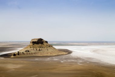 Mangystau region landscape, Karyn Zharyk depression, Kazakhstan. Central asia landscape clipart