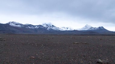 Manzara, Askja caldera alan, İzlanda ıssız. İzlanda'nın Central highlands