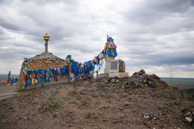 Sajn ve Budist manastırı, Gobi bölgesi, Moğolistan dönüm noktası. Khamariin Khiid Manastırı