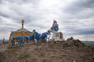 Sajn ve Budist manastırı, Gobi bölgesi, Moğolistan dönüm noktası. Khamariin Khiid Manastırı