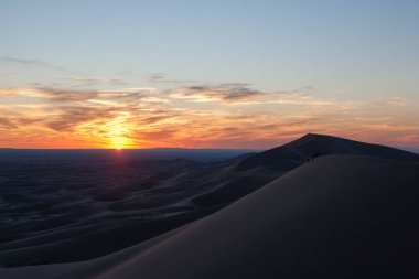 Khongoryn Els sand dunes landscape, Mongolia. Gobi Gurvansaikhan National Park clipart