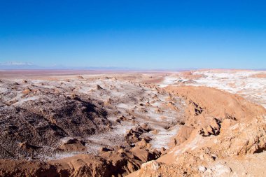 Ay Vadisi manzarası, Şili. Şili panoraması. Valle de la Luna