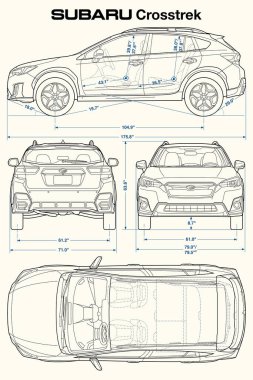 Subaru Crosstrek 2018 Araba Planı