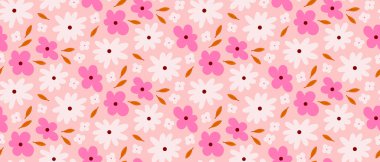 Kusursuz bej ve pembe çiçek tomurcukları ve pembe arka planda izole edilmiş yapraklar. El yapımı çiçek tomurcukları..