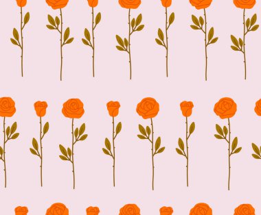 Kusursuz gül deseni. Gül çiçeği deseni. Sevgililer Günü kavramı, romantizm, aşk. 