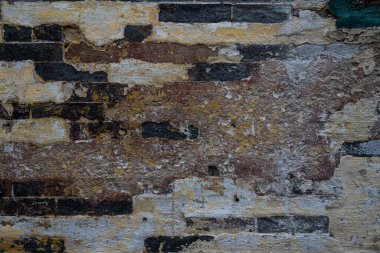 Terk edilmiş ve eski tuğla duvarların arkaplan resmi