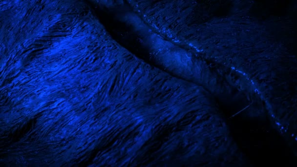Creatura Aliena Apre Luce Blu — Video Stock