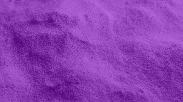 Порошок Фіолетовий Кольоровий Матеріал Відстеження Постріл — стокове відео