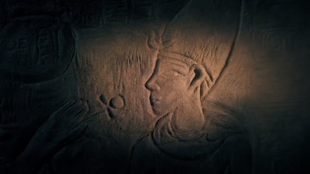 Fenerdeki Firavun Duvarı Sanatı — Stok video