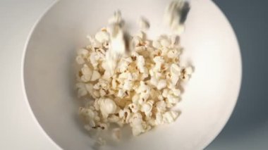 Bir kase patlamış mısır Kuş Gözü Görünümü