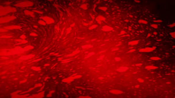 Red Polluted Water Gas Swirling — Stockvideo