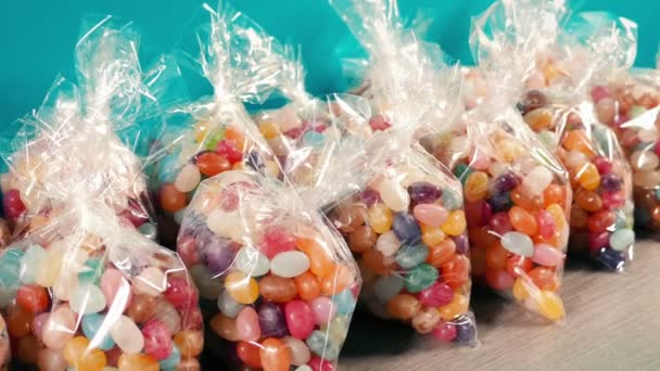 Packs Candy Beans Store — Vídeos de Stock