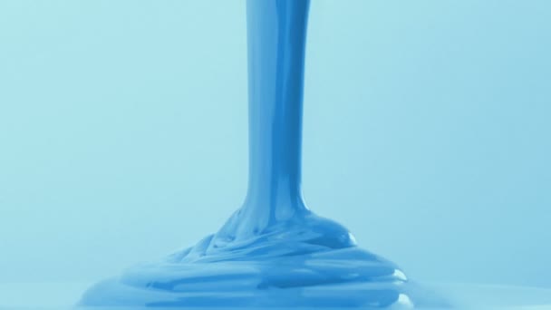Blue Paint Pours Art Diy — Stok video