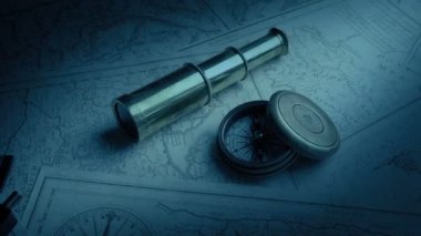 Exploring, Discovery Concept - Navigation Tools And Maps