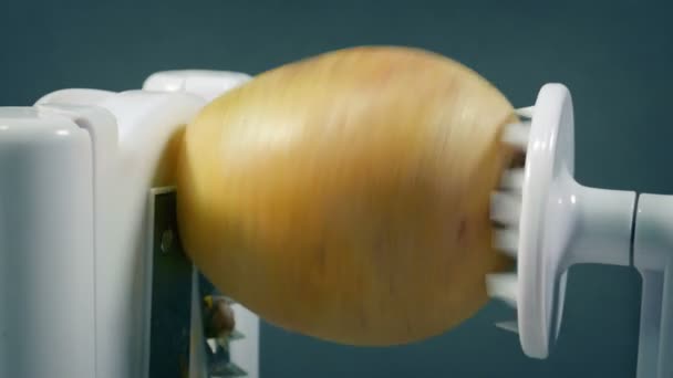 Using Potato Shredder Closeup Shots — Vídeo de stock